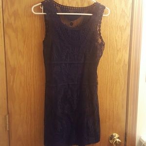 Express navy lace dress